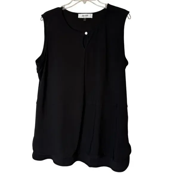 Jones Studio Sleeveless Black Blouse Size XL - Picture 2 of 7